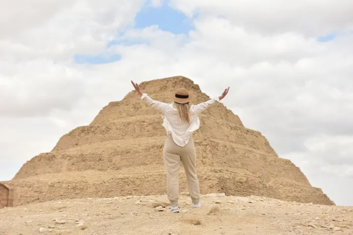 Saqqara Pyramids , Egyptian Museum and Khan El Khalili Bazaar